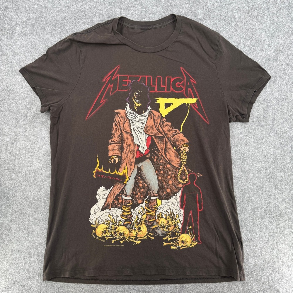 Metallica T-Shirt Men XL The Unforgiven Pushead Black Graphic EUC